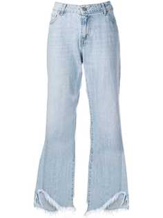 Federica Tosi широкие джинсы с необработанным краем