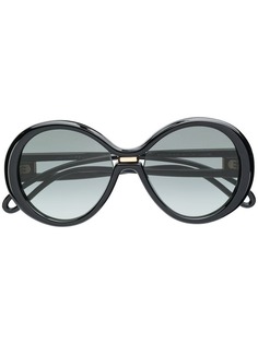 Givenchy Eyewear солнцезащитные очки в массивной круглой оправе