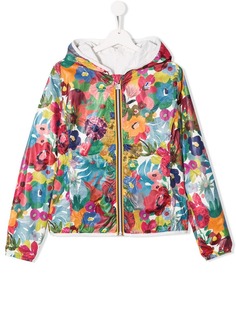 K Way Kids floral print jacket