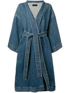 Alanui джинсовое пальто-кимоно