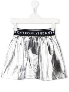 Dkny Kids metallized pull-on skirt
