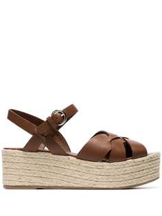 Prada 65mm wedge espadrille sandals