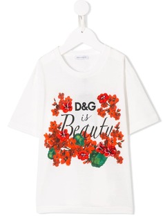 Dolce & Gabbana Kids футболка D&G is Beauty