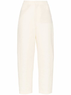 Toteme Novara linen tapered leg trousers
