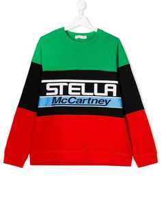 Stella McCartney Kids толстовка с планкой-логотипом