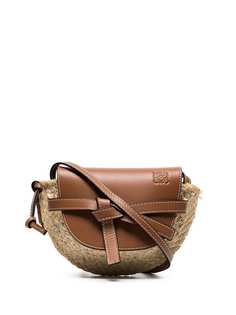 Loewe мини-сумка на плечо Gate с отделкой из рафии