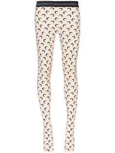 Marine Serre All-over Moon logo jersey leggings