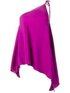 Danielapi one shoulder draped top