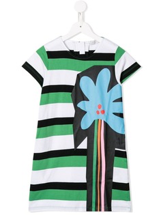Stella McCartney Kids платье в полоску с принтом
