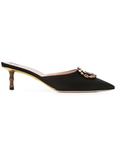 Gucci туфли-лодочки с декором из кристаллов GG