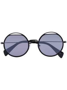 Yohji Yamamoto солнцезащитные очки YY7012 в металлической оправе