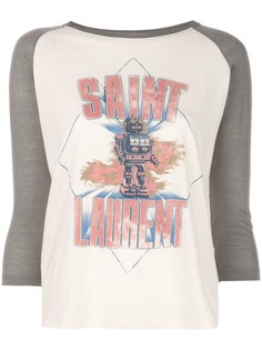 Saint Laurent футболка с логотипом