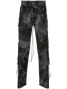 Represent tonal print track pants