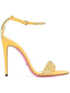 Gucci декорированные босоножки Ilse