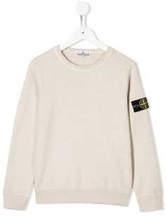 Stone Island Junior толстовка с нашивкой-логотипом