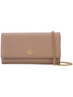 Gucci кошелек Petite Marmont на цепочке