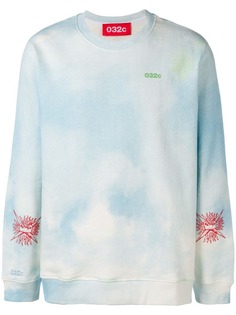 032C tie-dye print sweatshirt