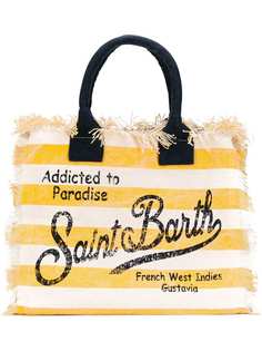 Mc2 Saint Barth полосатая сумка-тоут с бахромой