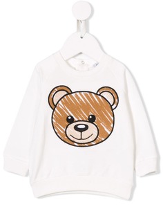 Moschino Kids толстовка с принтом