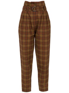 Andrea Marques checked tapered trousers