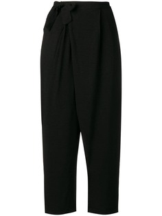 Transit wrap straight trousers