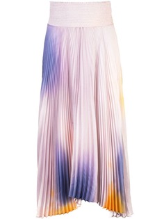 A.L.C. юбка миди с микроплиссировкой