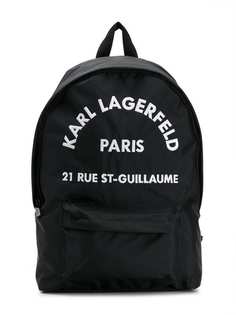 Karl Lagerfeld Kids рюкзак с вышитым логотипом