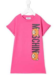 Moschino Kids платье-футболка Teddy Bear