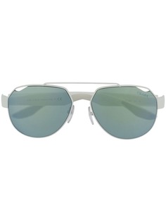 Prada Eyewear солнцезащитные очки-авиаторы с логотипом
