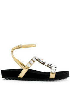 Miu Miu crystal embellished sandals