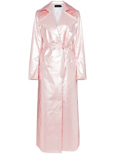 Michael Lo Sordo Belted maxi-length trench coat