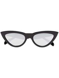 Celine Eyewear солнцезащитные очки в оправе кошачий глаз с зеркальными линзами