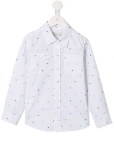 Stella McCartney Kids рубашка с принтом звезд