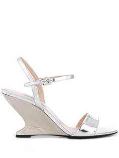 Prada strappy wedge sandals