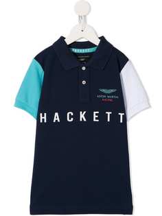 Hackett Kids рубашка-поло с принтом Aston Martin Racing
