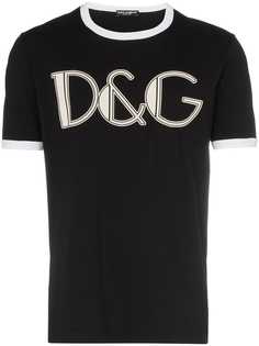 Dolce & Gabbana футболка с логотипом спереди