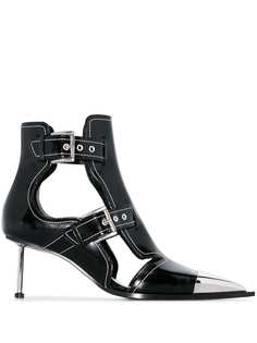 Alexander McQueen лакированные ботильоны с пряжками