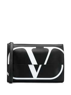 Valentino клатч с принтом Go Logo