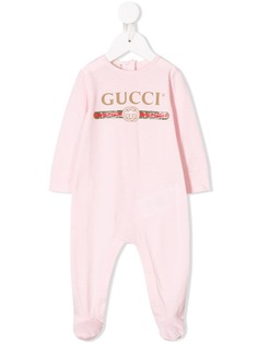 Gucci Kids комбинезон с принтом логотипа