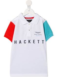 Hackett Kids рубашка-поло с принтом логотипа