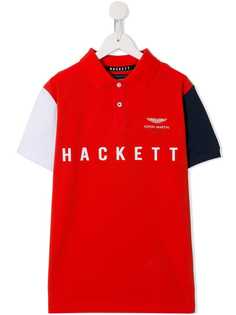 Hackett Kids рубашка-поло контрастного дизайна