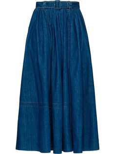 Prada длинная джинсовая юбка