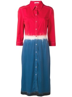 Prada Vintage платье-рубашка в стиле колор-блок