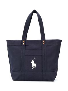 Ralph Lauren Kids сумка-тоут с вышитым логотипом