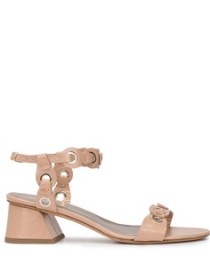 Agl patent eyelet sandals