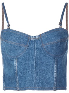 Re/Done faded denim tank top