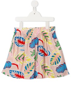 Stella McCartney Kids юбка с тропическим принтом
