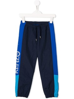 Kenzo Kids спортивные брюки в стиле колор-блок