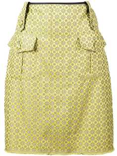Harvey Faircloth юбка А-образного силуэта с принтом