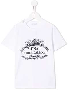 Dolce & Gabbana Kids футболка DNA с логотипом